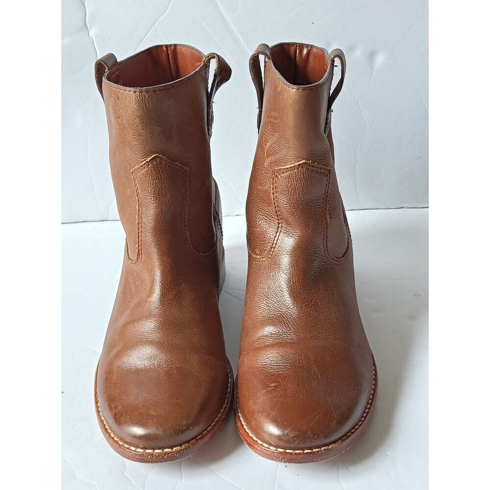 Cole Haan Grand OS ZILLIE Brown  Leather Hidden Wedge Ankle Boots Booties 8B - Picture 2 of 14